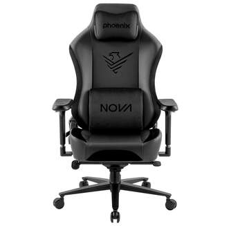 SILLA GAMING PHOENIX NOVA CUERO NEGRO