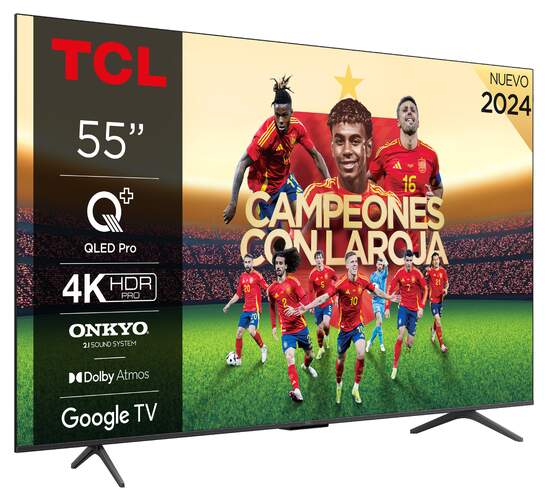 TV TCL 55" QLED 55C655 - 4K Ultra HD, Google TV, ONKYO Sound