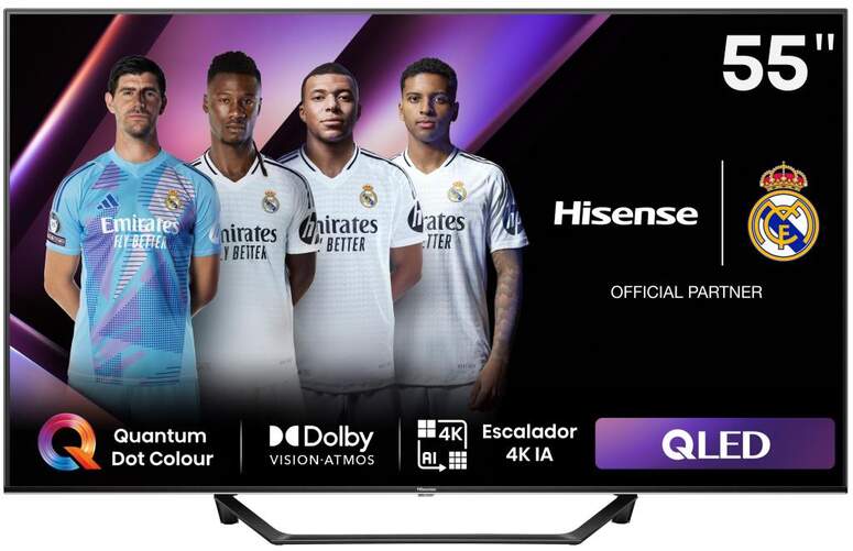 TV 55" QLED Hisense 55A7NQ - 4K Ultra HD, Smart TV, HDR10+