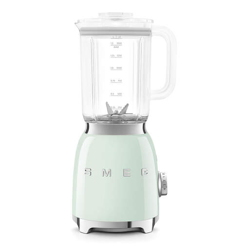 Batidora de vaso Smeg BLF03PGEU - 1&#39;5 L, 800 W, 4 velocidades, Alumio, Inox, Verde pastel