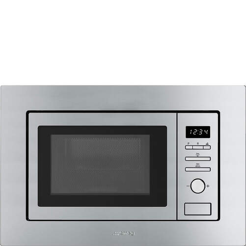 Microondas Smeg FMI020X - 1000W, Grill, Inox