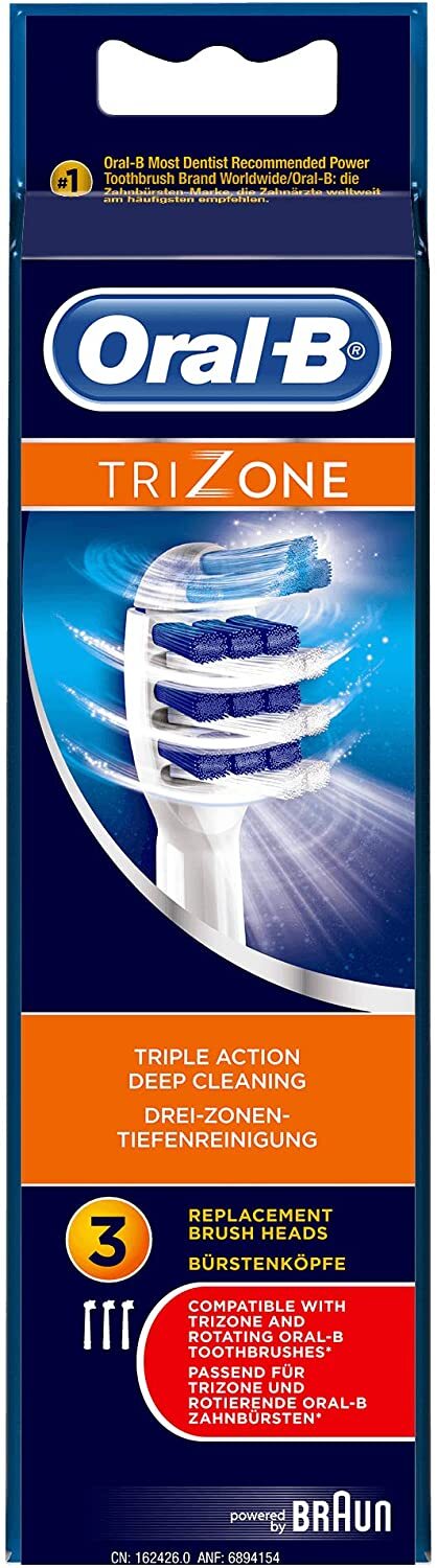 Recambio dental ORAL-B EB30-3 ffs trizone - limpieza triple acción, filamentos largos y cortos