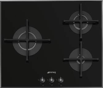 ENCIM. SMEG PV163B3 3F GAS 60CM NEGRO