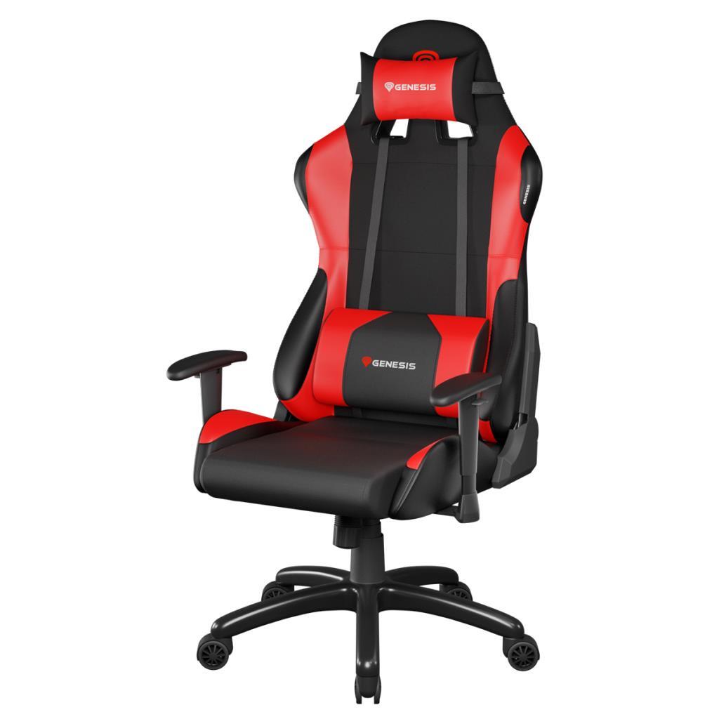 Silla Gaming Génesis Nitro 550 Negra/Roja - Reclinable, Cilindro Clase 4