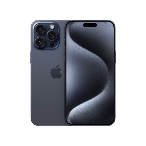 Apple iPhone 15 Pro Max 1TB Blue Titanium - 6,7", Procesador A17 Pro, iOS 17, Cámara 48+12+12 Mpx