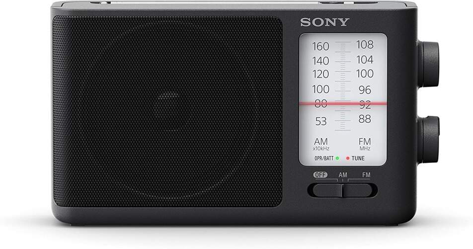 Radio portátil Sony ICF506 - FM/AM, analógico, negro