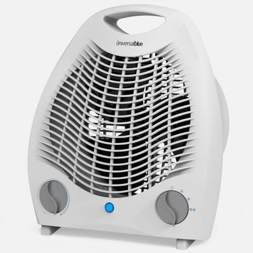 Calefactor Universal Blue Copacabana 3020W - 2000 W, Vertical, hasta 15m2, Blanco