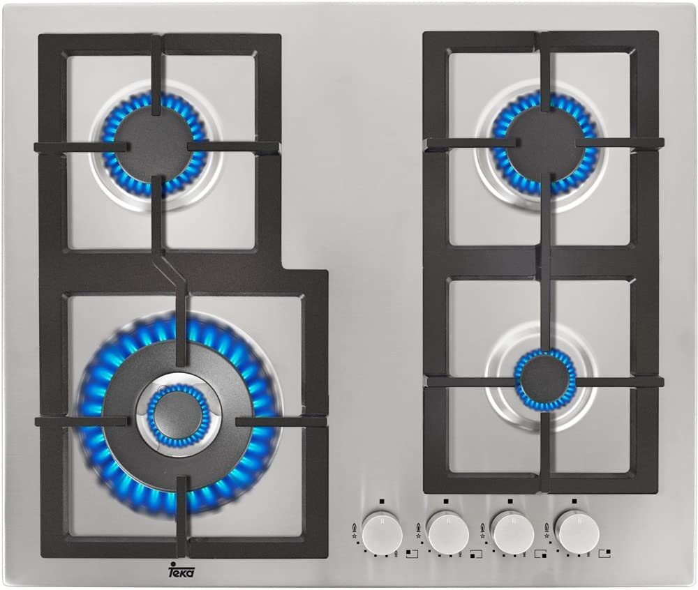 Placa Gas Butano Teka EFX60 4G AIAL DR - 60cm, 4 Fuegos