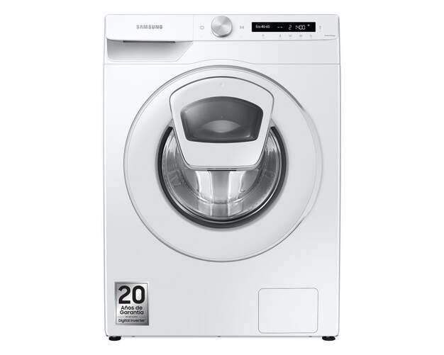 Lavadora Samsung WW80T554DTW - 8 kg, 1400 rpm, Blanca, Clase B, Blanca