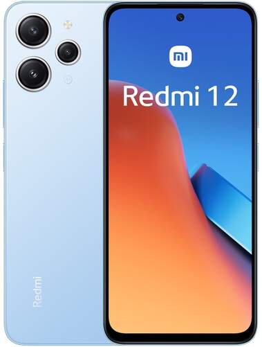 Xiaomi Redmi 12 - 4/128 GB, 6,79", 50 MP, 5000 mAh, MediaTek Helio G88, Lector Huella, Azul Cielo