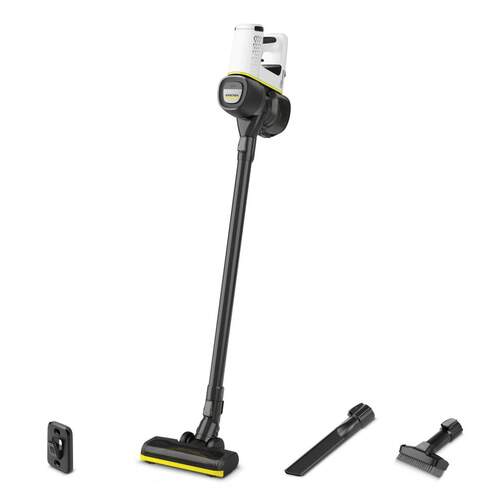 Aspiradora Escoba Karcher VC4 - 3 velocidades, 21&#39;6 V, Multiciclónico, Negro