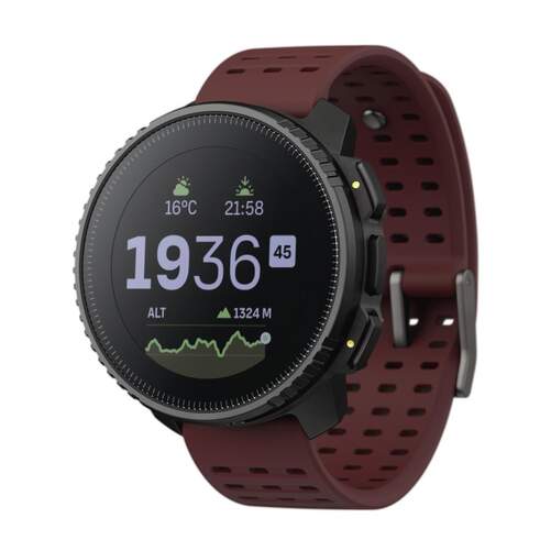 Suunto Vertical All Black Ruby - 1.4", Mapas, 95 Modos Deporte, Barómetro, Altímetro, GNSS Doble Ban