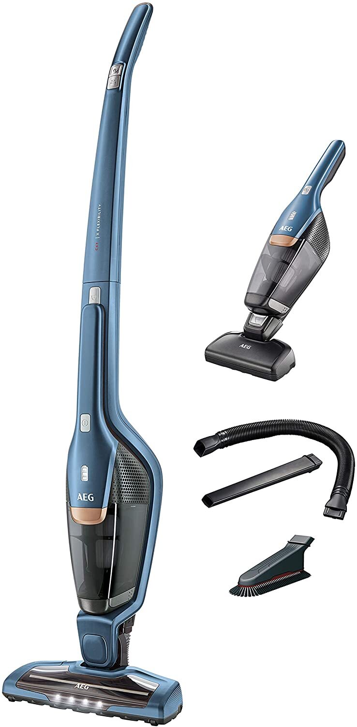 Aspirador Escoba AEG CX7-2-I360 -Batería 45min 18V, Convertible, Brush Roll Clean, Luz LED