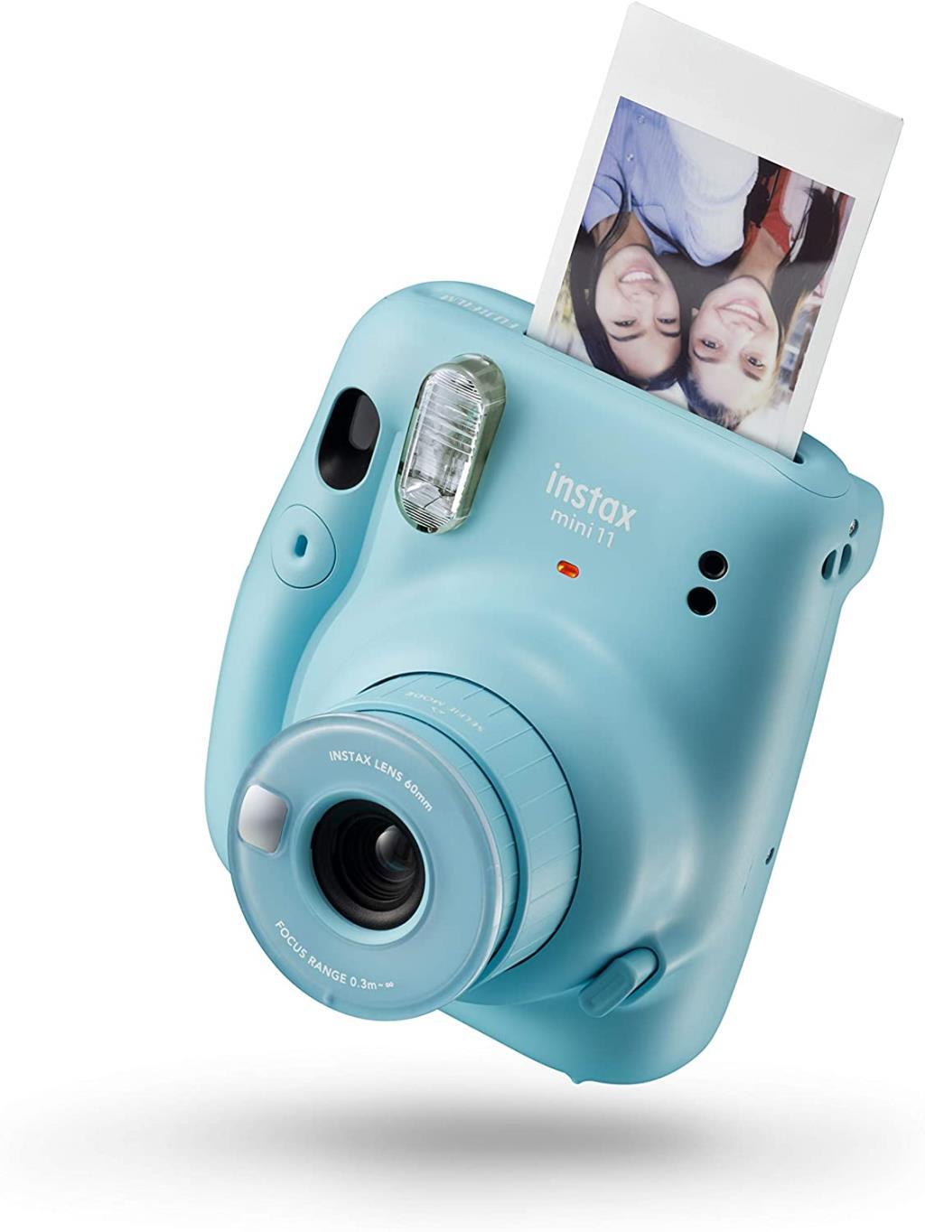 Cámara Instantánea Fujifilm Instax Mini 11 Azul - Flash, Modo Selfie