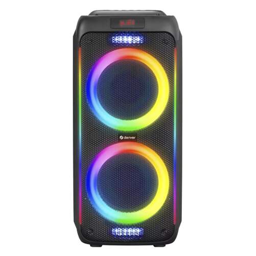 Altavoz Denver BPS-458 - 1000 W (100W RMS), Bluetooth, Luz RGB, Estéreo, USB y MicroSD