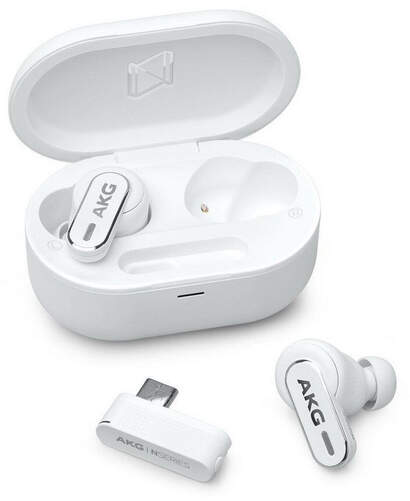 Auriculares AKG N5 Hybrid ANC True Wireless - Bluetooth 5.3, Autonomía 10 h, Blanco