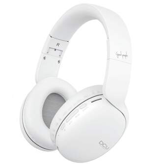 AURICULARES DCU BLUETOOTH DIADEMA   JACK BLANCO