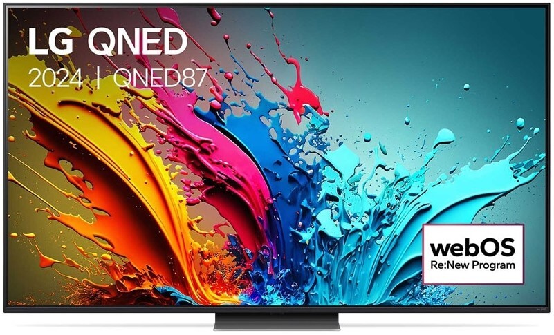 TV 75" LG 75QNED87T6B - 4K Ultra HD, Quantum Dot + Nanocell Alfa8, 120 Hz, 20 W