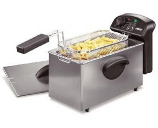 Freidora Princess 182626 - 3 litros, 2000 W, 190ºC, 0,7 litros fritura, inox