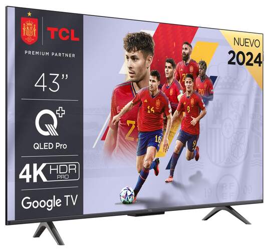 TV TCL 43" QLED Pro 43C655 - 4K UHD, Google TV, Game Master HDMI 2.1