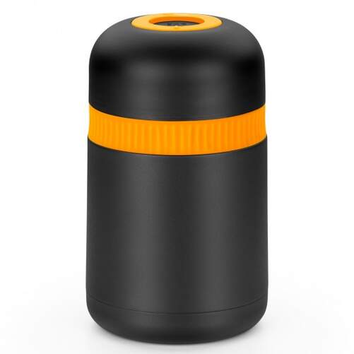 Termo BRA Efficient 1000GR - Sólidos, Inox, Negro, Naranja