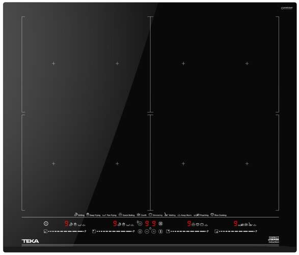 Placa Inducción Teka IZF 68780 MST - 4 Zonas, 60cm, 9 Potencias, Multislider, FullFlex, WiFi, 7400W