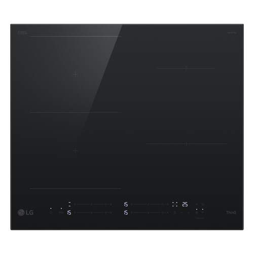 Placa de Inducción LG CBIZ2435B - 4 Zonas, 1 Zona Flex, 60 cm, 7400 W, Negro