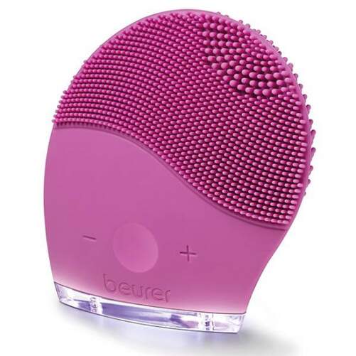 Cepillo Facial Beurer FC49 - 2 en 1, 5 niveles, 15 intensidades, LED, Rosa