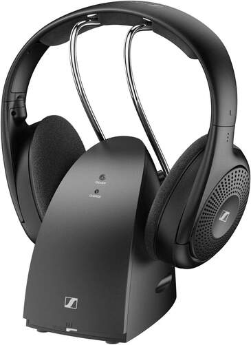 Auriculares Sennheiser RS 120-W para TV - Supraaural, 22-19500 Hz, 24 Ohm, Negro