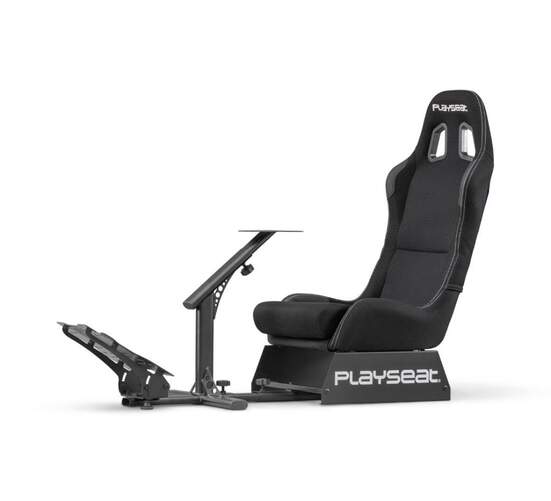 Asiento Simulador Playseat Evolution Negro - Volante ajustable, pedal, y reposacabezas