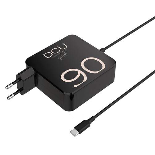 Cargador DCU para portátiles USB-C - 90 W, 1&#39;8 m