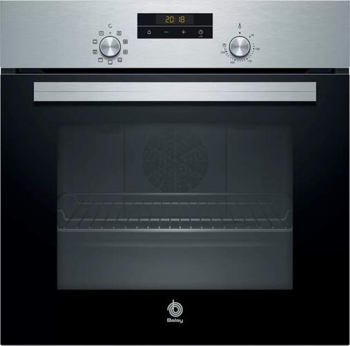 Horno Balay 3HB2031X0 - Clase A, 7 Funciones, 66 litros, con Grill, Guías Telescópicas, Hidrolítico