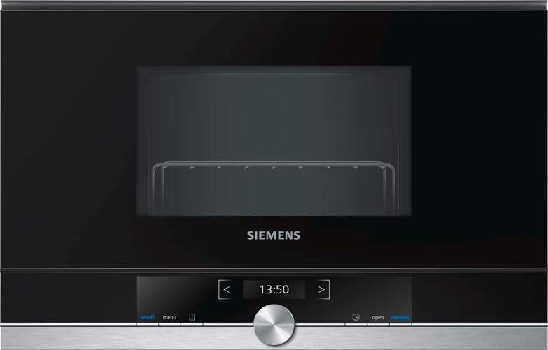 Microondas Siemens BE634LGS1 - 21 L, 900 W, Inox, Negro