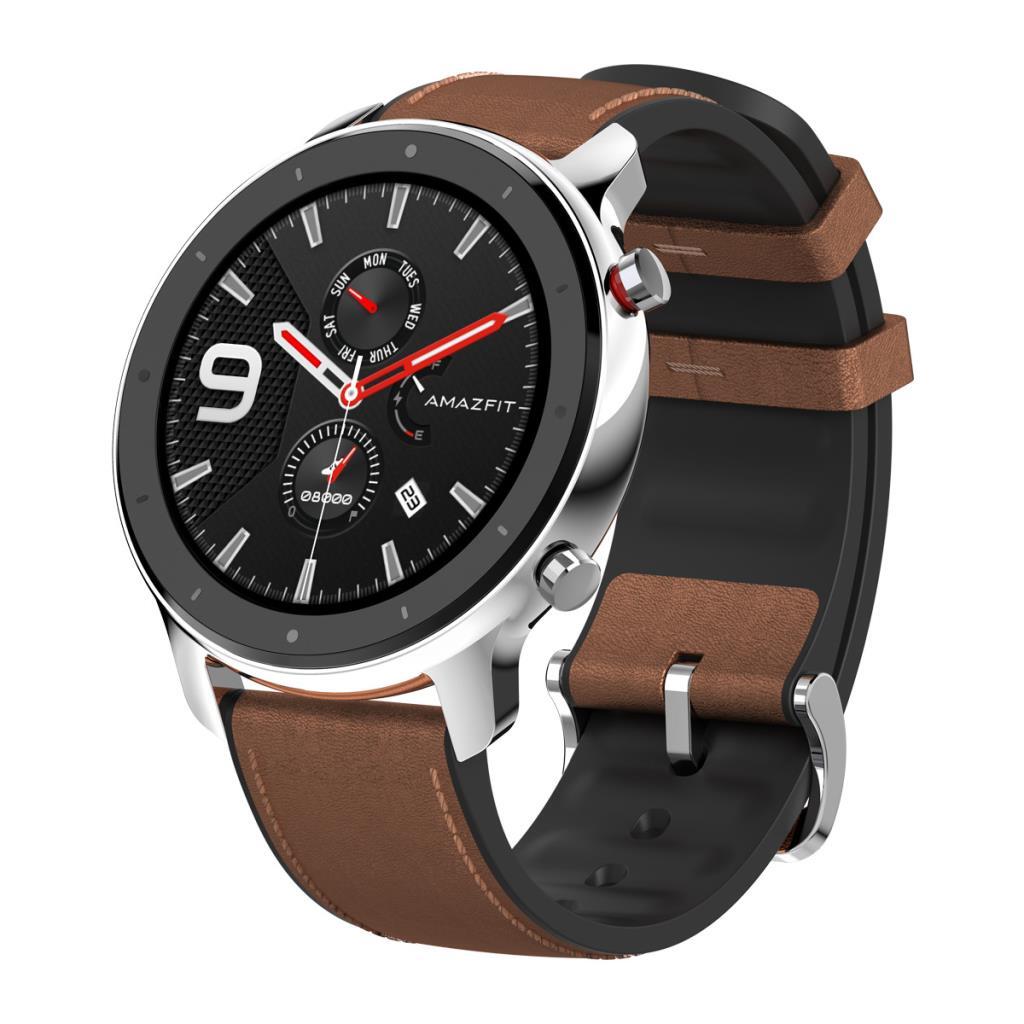 Amazfit GTR 47mm Acero - 1.39" AMOLED, Frec. Cardíaca