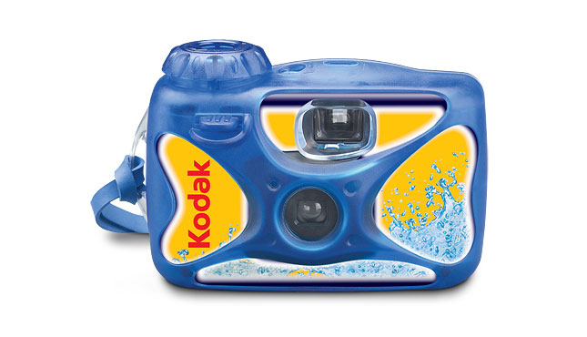 Cámara Acuática Kodak De un Solo Uso - 27 fotos, 152 g, Azul