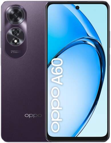 Smartphone Oppo A60 - 8/256 GB, 6&#39;67", Android 14, LPDDR4X, IP65, Morado