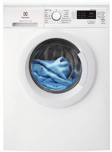 Lavadora Electrolux EA2F6820CF - 8kg, Clase A, 1200rpm, AutoSense, 14 Programas, Vapor, Blanca