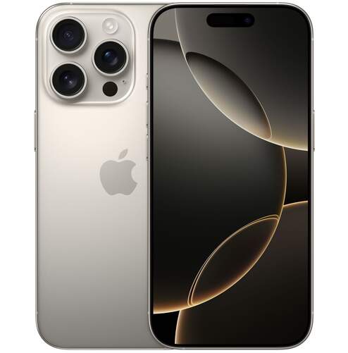 Apple iPhone 16 Pro 1 TB Natural Titanium - 6,3", Neural Engine A18 Pro, Cámara 48+48+12 MP