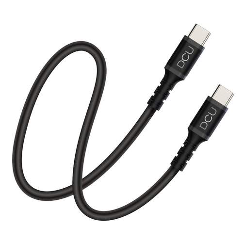 Cable DCU USB-C a USB-C - 1,5 metros, 2.0, Negro