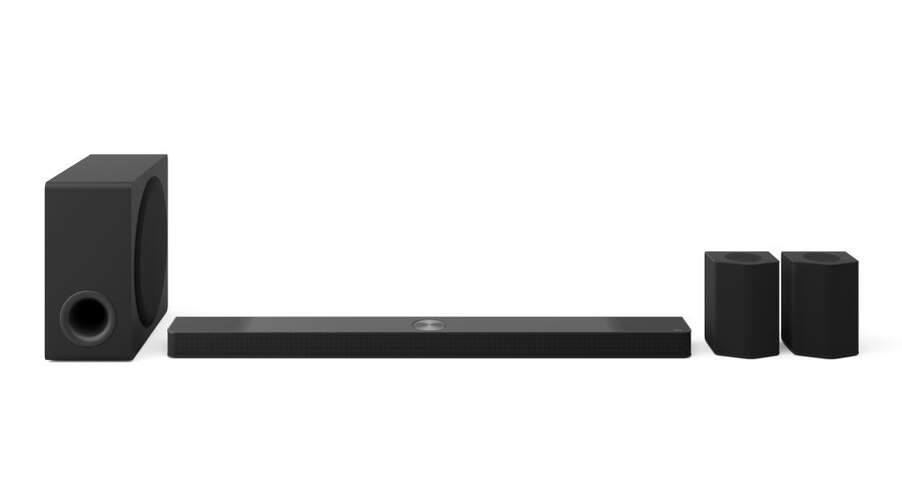 Barra de sonido LG S95TR 9.1.5 - 810 W, Dolby Atmos DTSX, Subwoofer, HDR, Chromecast, Negro