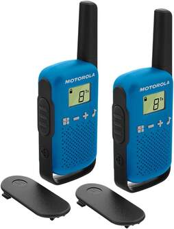 WALKIE TALKIE MOTOROLA T42 AZUL DOBLE PACK