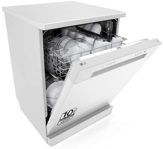 Lavavajillas LG DF141FW - Blanco, QuadWash, Direct Drive