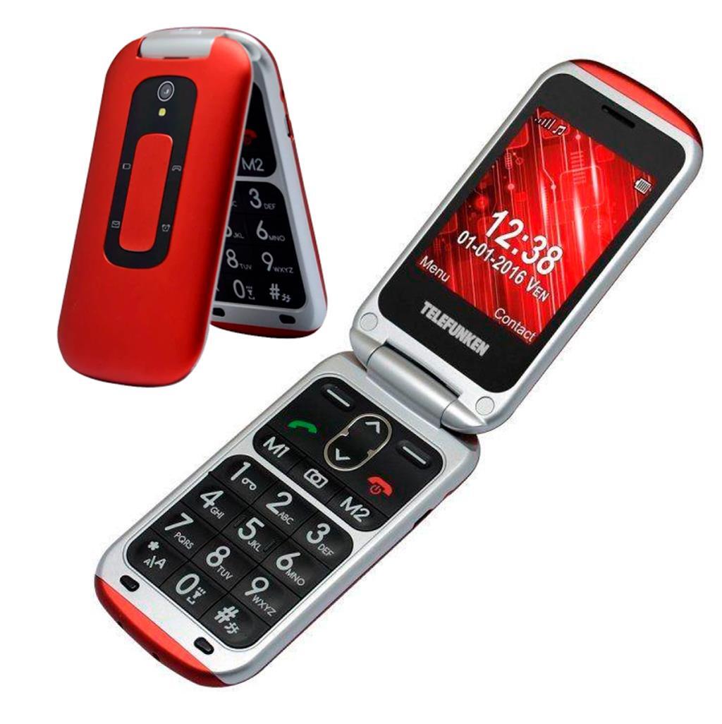 Seniorphone Telefunken TM240 Cosi - Rojo, Radio FM