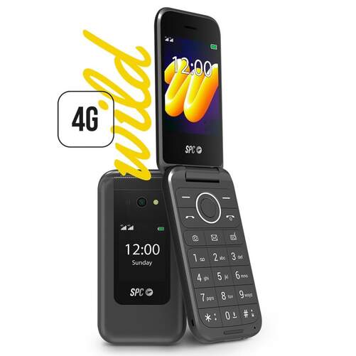 Teléfono Movil SPC Wild 2336N - 2,8", 1600 mAh, Bluetooth 5.0, Cámara 2 MP, Negro