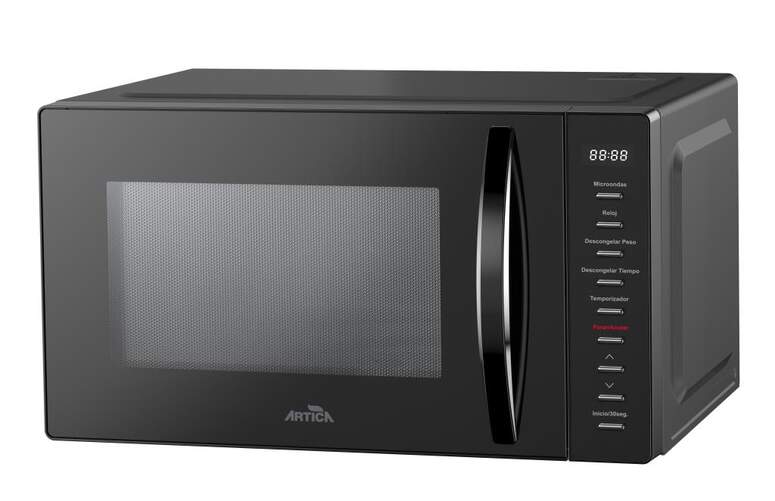 Microondas Artica AMW20420DX - 700W, 20 Litros, Sin Plato, Programa Automático, Negro