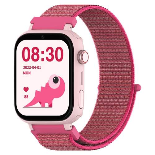 Smartwatch DCU Kids Pro - Negro + Tela Rosa, pantalla AMOLED de 4,7", 280 mAh