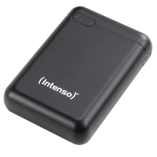 Powerbank Intenso XS - Negro, 10000 mAh, 1 salida USB-C, 1 salida MicroUSB, 1 salida USB-A