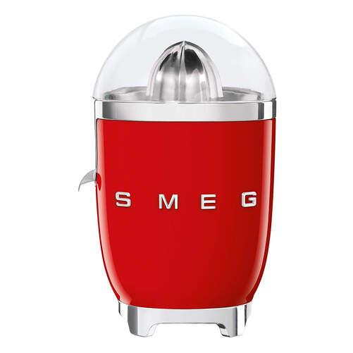 Exprimidor Smeg CJF11RDEU - 70 W, Inox, Rojo