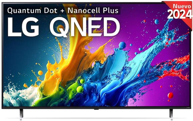 TV 75" LG 75QNED80T6A - 4K Ultra HD, Quantum Dot + Nanocell Alfa5, Web OS, 20 W