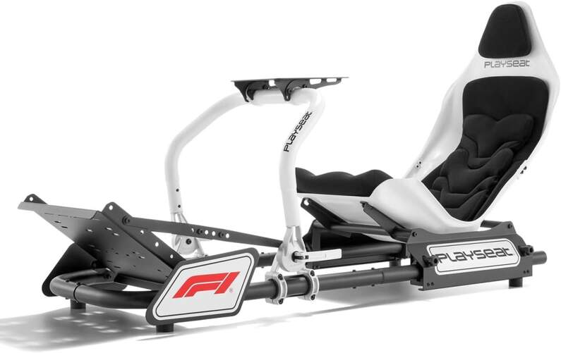 Asiento de juegos Playseat Formula Instinct F1 - Pedal y volante regulable, usuario 120m y 163kg máx